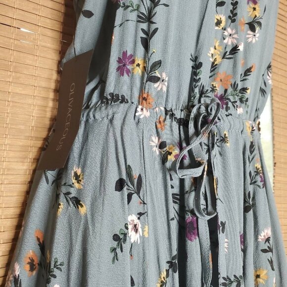 Women's Size Small Boutique Dress Floral Side Split New Maxi - Picture 6 of 12